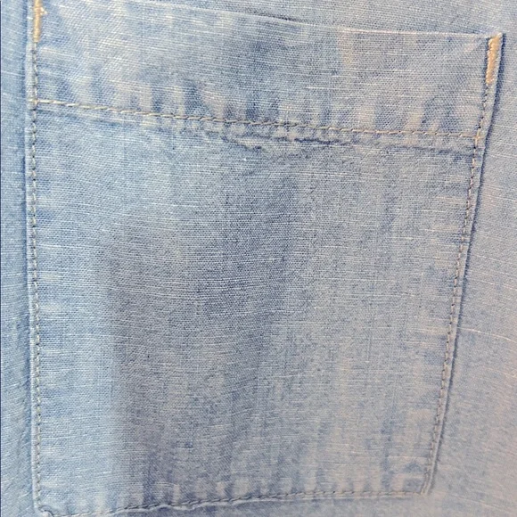 GAP Light Blue Denim Shirt Dress - Picture 5 of 6